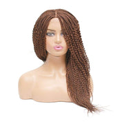 Spiral Curly Fully Hand Braided Lace Wig (#33/30) - Medium - 56cm $185 Box Braids QualityHairByLawlar (4983308779606)